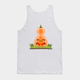 Pumpkin mean Halloween bottle Tank Top